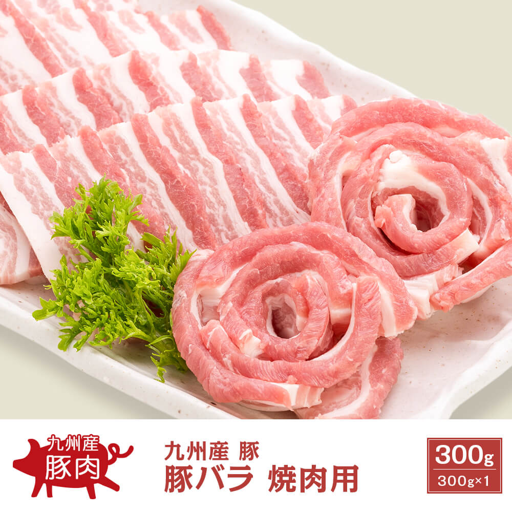 九州産  豚バラ 焼肉用 300g